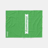 #LiveCountry フリースブランケット (正面(横))