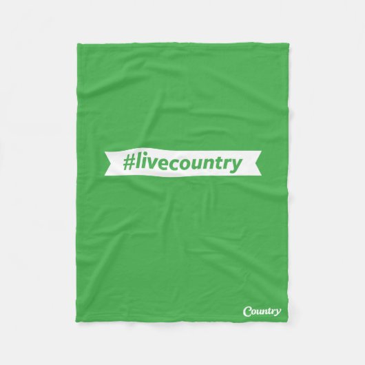 #LiveCountry フリースブランケット (正面)