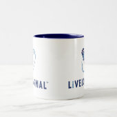 LiveJournalのロゴの垂直 ツートーンマグカップ (中央)