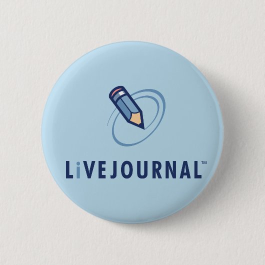 LiveJournalのロゴの垂直 缶バッジ (正面)