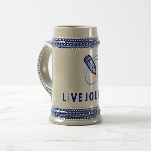 LiveJournalステイン ビールジョッキ (正面左)