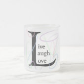 livelaughlove フロストグラスマグカップ (中央)
