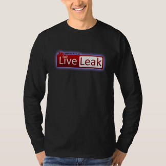 LiveLeakの長い袖の黒 Tシャツ