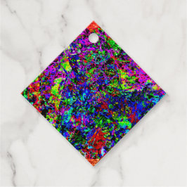 Lively abstract Favor Tags,Blast color abstract  フェイバータグ