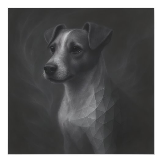 Lively Spirit – Jack Russell Geometry フォトプリント (正面)