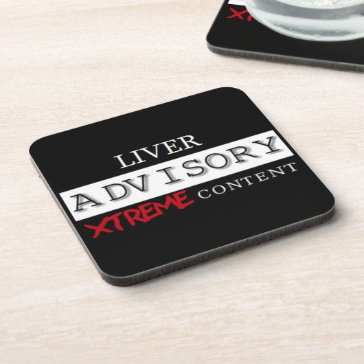 Liver Advisory Xtreme Content - Coaster コースター (左側)