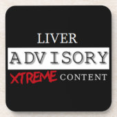 Liver Advisory Xtreme Content - Coaster コースター (正面)