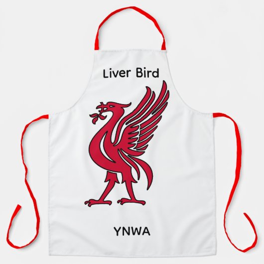 Liver Bird YNWA オリジナルグッズ エプロン (正面)