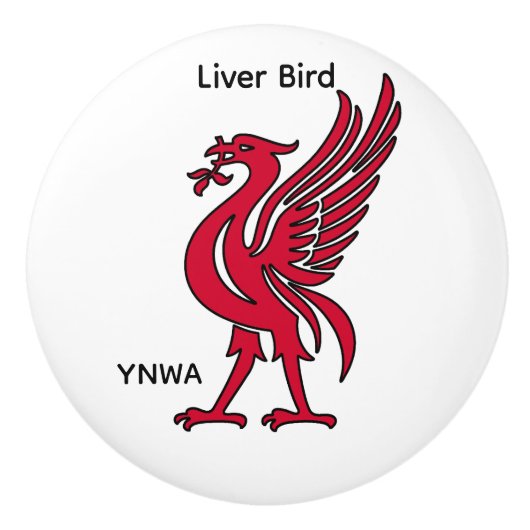 Liver Bird YNWA オリジナルグッズ セラミックノブ (正面)