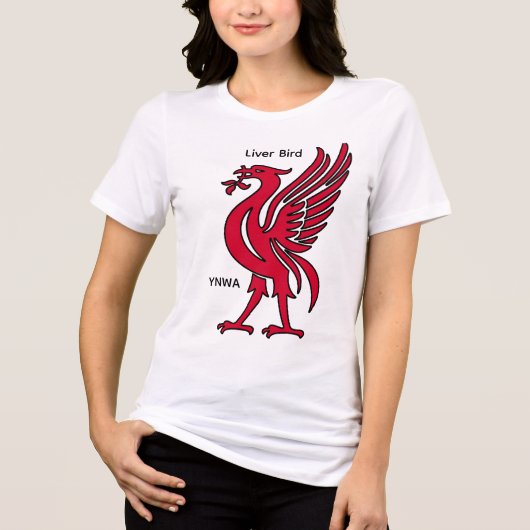 Liver Bird YNWA オリジナルグッズ トライブレンドTシャツ (正面)