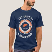 Liver Transplant Nautical Custom  Tシャツ (正面)