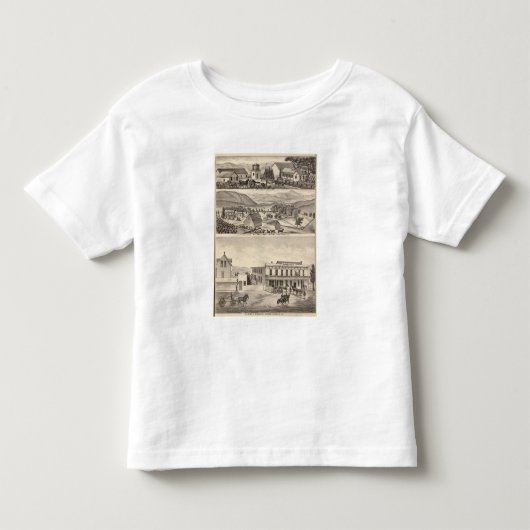 LivermoreのBardelliniの住宅、農場、ホテル トドラーTシャツ (正面)