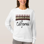 Livermore California Red Wine Bottles Tasting Fun Tシャツ (正面)