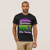 Livermore Wine Country Purple Green Stripes Grapes Tシャツ (正面フル)