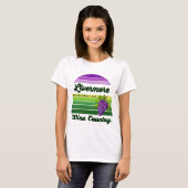 Livermore Wine Country Purple Green Stripes Grapes Tシャツ (正面フル)