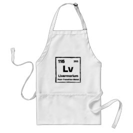 Livermorium (Lv) - Periodic Table of The Elements スタンダードエプロン