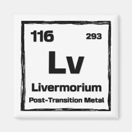 Livermorium (Lv) - Periodic Table of The Elements マグネット