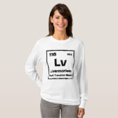 Livermorium (Lv) - Periodic Table of The Elements Tシャツ (正面フル)