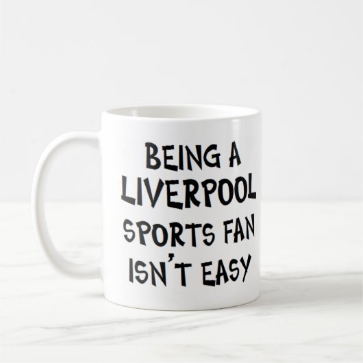liverpool sports fan, being コーヒーマグカップ (左)