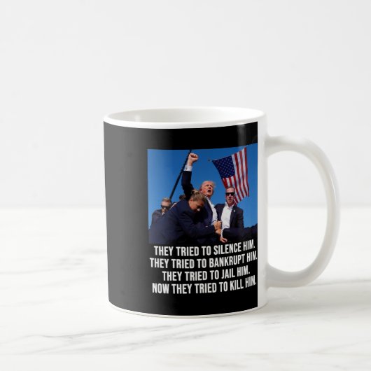 Lives Donald Trump Mug Shot – 投降しない コーヒーマグカップ (右)