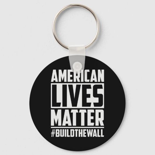 Lives Problem #buildthewall Trump Usa 2020デザイン キーホルダー (正面)