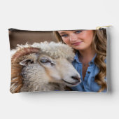 Livestock Show Sheep Photo Customize アクセサリーポーチ (裏面)
