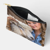 Livestock Show Sheep Photo Customize アクセサリーポーチ (見開き)