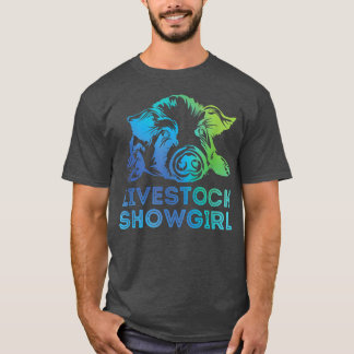 Livestock Showgirl Showing Pigs At The Fair Tシャツ