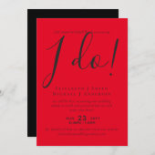 Livestreaming結婚式の招待 – 私が言うことを見る！ (正面/裏面)