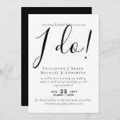 Livestreaming結婚式の招待 – 私が言うことを見る！ (正面/裏面)