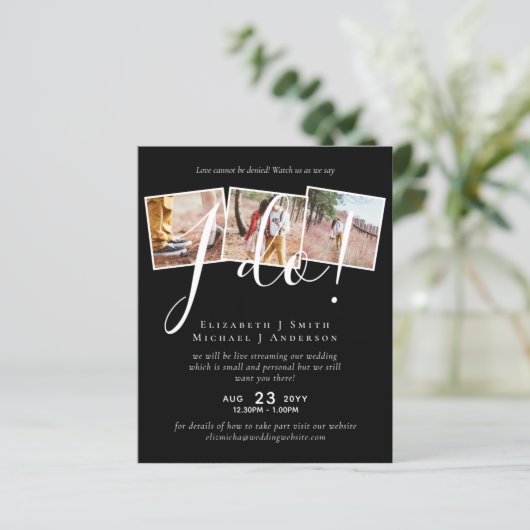 Livestreaming結婚式の招待 – 私が言うことを見る! (スタンド正面)