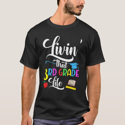Livin'その3年生の生活かわいい3年生のティーシュ Tシャツ (正面)