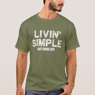 Livinのシンプル格子生命Tシャツ Tシャツ