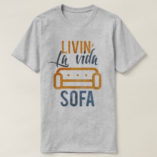 Livinのlaのvidaのソファー Tシャツ (デザイン正面)