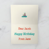 LivinのLaのVida Goataのおもしろいなわめくヤギのデザイン カード (内部)