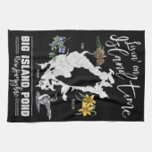 Livin'オンアイランドタイムビッグアイランドポンドNHバータオル キッチンタオル (横)