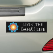 Livin Bahá'íの生命 バンパーステッカー (車上)