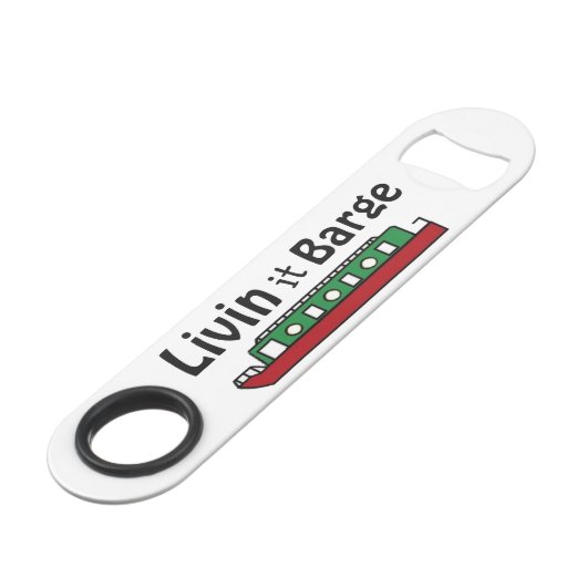 Livin it Barge Canal Boat スピード栓抜き (正面アングル)