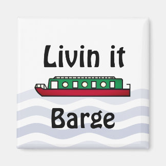 Livin it Barge Canal Boat マグネット