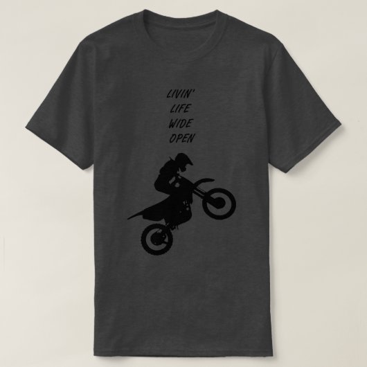 Livin Life Wide Open Tシャツ (デザイン正面)