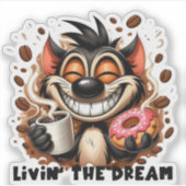 Livin the Dream シール (正面)