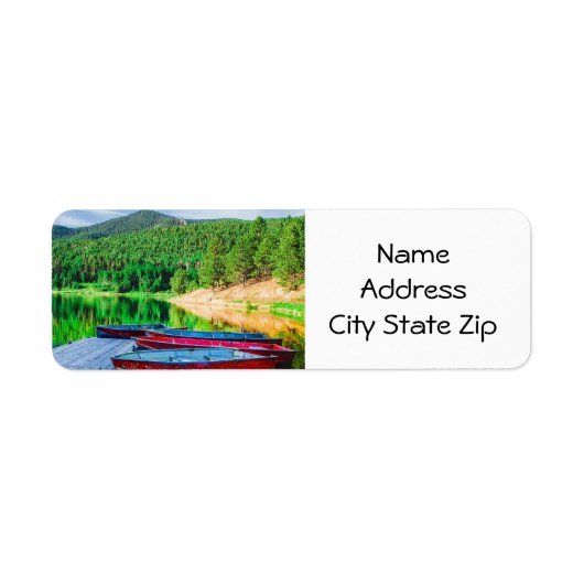 「LIVING AT THE LAKE」ラベル ラベル (正面)