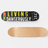 LIVING DANGERLY SKATEBOARD JMT USAスケートボード スケートボード (横)