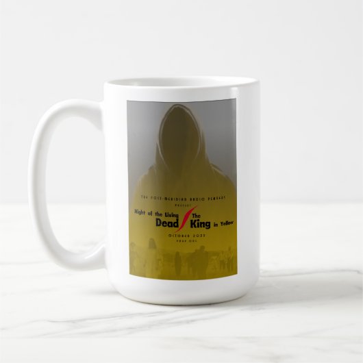 Living Dead/King in Yellow hooded姿15oz mug コーヒーマグカップ (左)