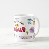 Living Each Day with Jesus Mug コーヒーマグカップ (正面右)