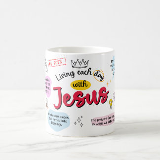 Living Each Day with Jesus Mug コーヒーマグカップ