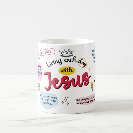 Living Each Day with Jesus Mug コーヒーマグカップ (中央)