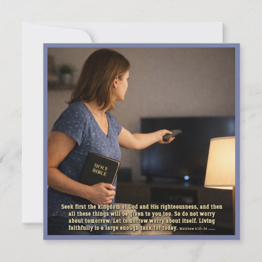 Living faithfully is enough (正面)