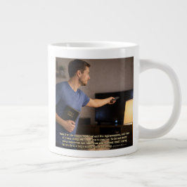 Living faithfully is enough ジャンボコーヒーマグカップ