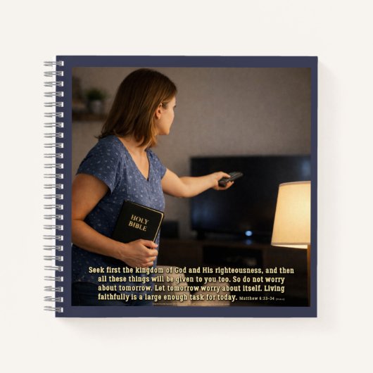 Living faithfully is enough ノートブック (正面)